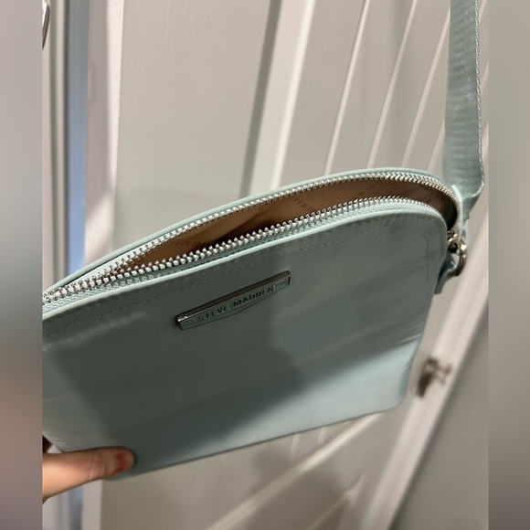 Steve Madden bag purse small mint green light blue crossover - Picture 4 of 11